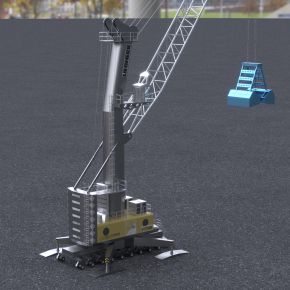 重型吊机起重机工程作业机械器械