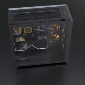 PC游戏玩家主机RTX4090低分辨率贴图