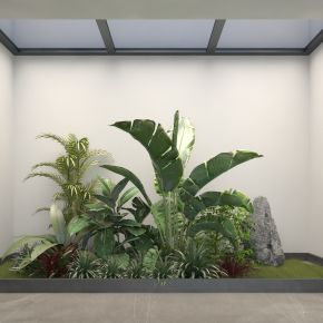 现代室内造景3D模型
