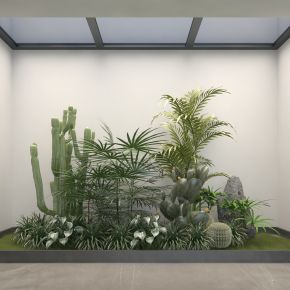 现代室内植物造景_植物组团_植物组合3D模型
