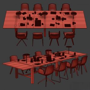 现代办公桌,办公椅,会议桌