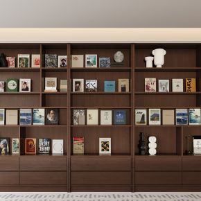 现代书柜 书籍 展示柜 开放式书柜