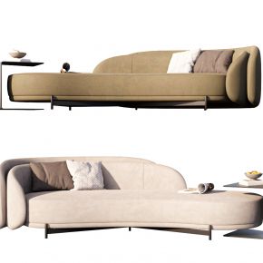 现代弧形沙发SU模型ID