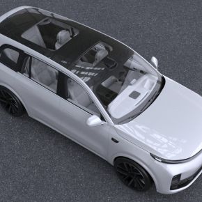 2023款理想L9新能源汽车6座车门可开