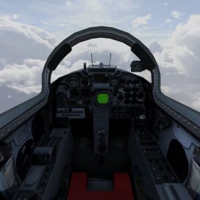 F5战机f5navy虎2轻型战术战斗机带内饰驾驶舱控制台