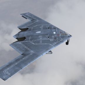 B2轰炸机低可侦测性飞翼式轰炸机