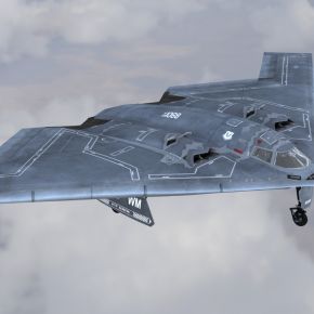 B2轰炸机低可侦测性飞翼式轰炸机