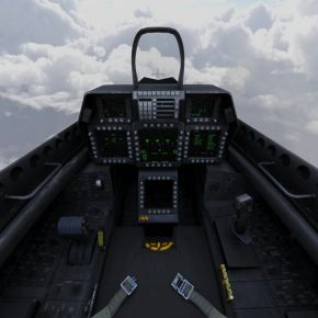 YF22战斗机先进战术战斗机带驾驶室控制台机舱门可开关