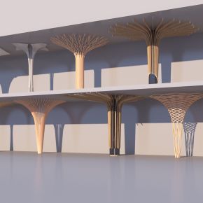 现代柱子 异形柱子 装饰柱组合