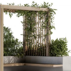 现代建筑户外,景观小品
