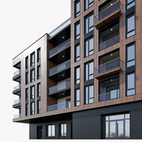 现代建筑户外,建筑外观