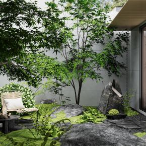 现代庭院景观 景观造景 庭院花园 景观小品