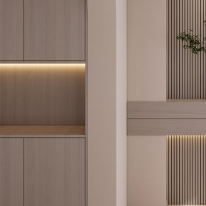 中式 中古风 小洞天 弧形 入户 隔断 端景 玄关