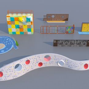 現(xiàn)代兒童攀爬器材