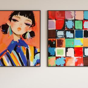 现代抽象装饰画挂画