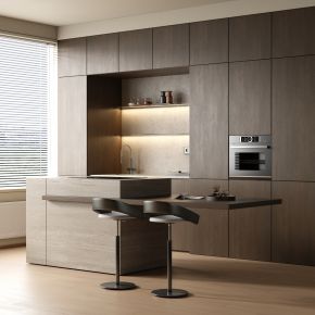 復(fù)古侘寂開(kāi)放式廚房 餐廳廚房 吧臺(tái)廚房 島臺(tái)廚房 半開(kāi)放式廚房