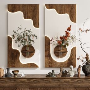 現(xiàn)代復(fù)古侘寂中古風(fēng)掛畫(huà)墻飾裝飾畫(huà)組合