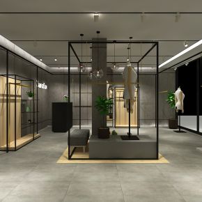 工业风服装店设计