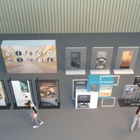 展架 互动道具 文化墙 展示墙